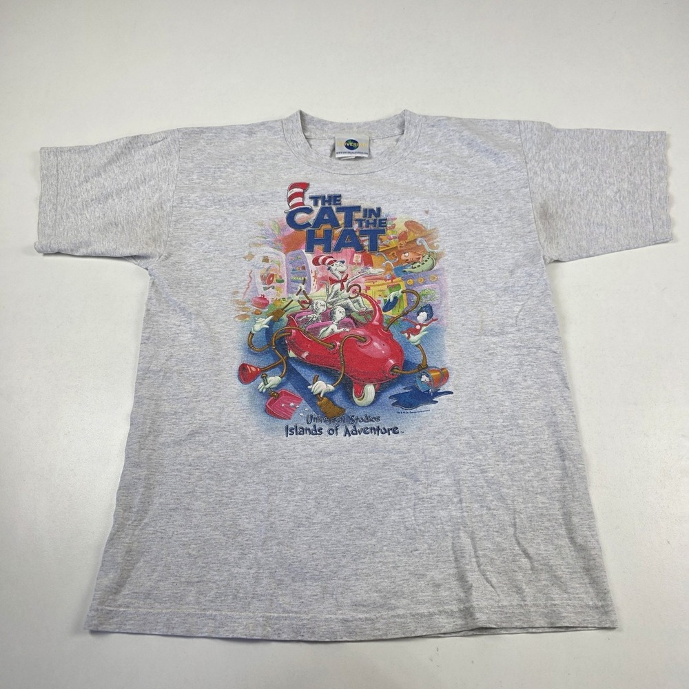 Vintage 90s Universal Studios Dr Seuss Landing Cat In The Hat 90s T Shirt Large
